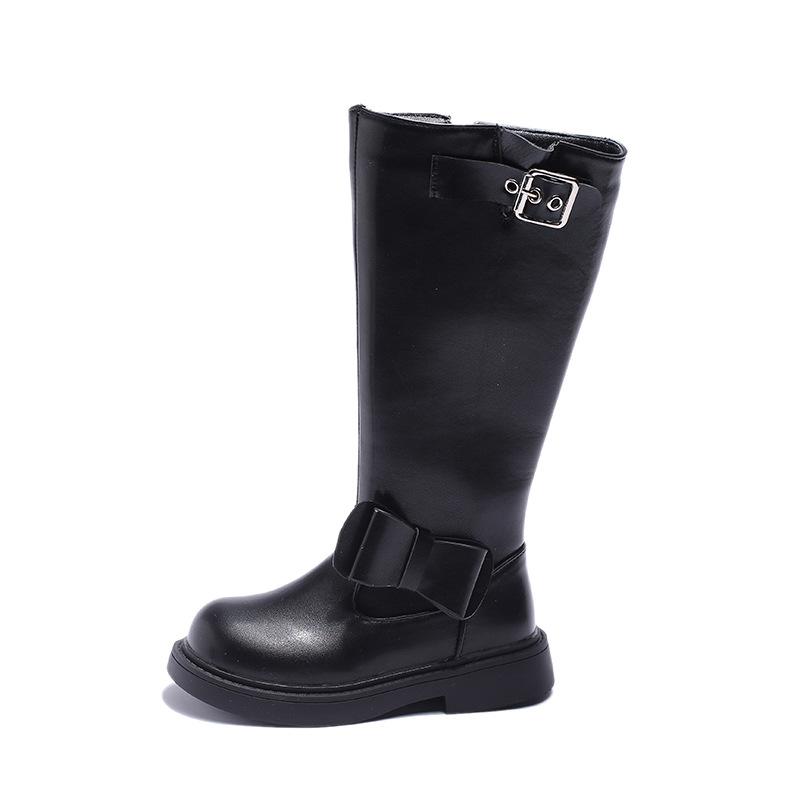Winter New Korean Style Girls High Boots with Cotton To Keep Warm and Fashionable Sweet Bow Fashion Boots