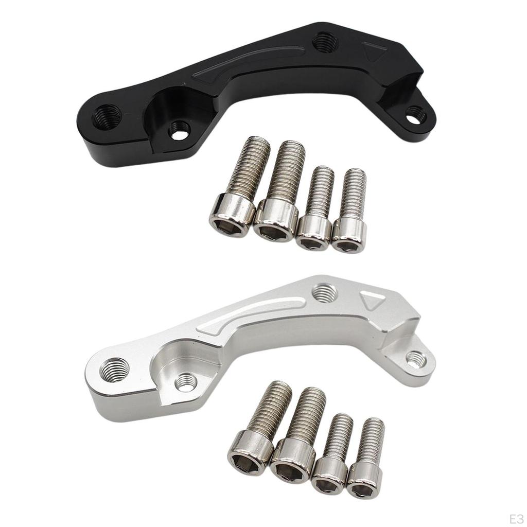 Brake Caliper Adapter Bracket, Aluminum Alloy Durable with Mounting Screws Fit Replace Spare Parts