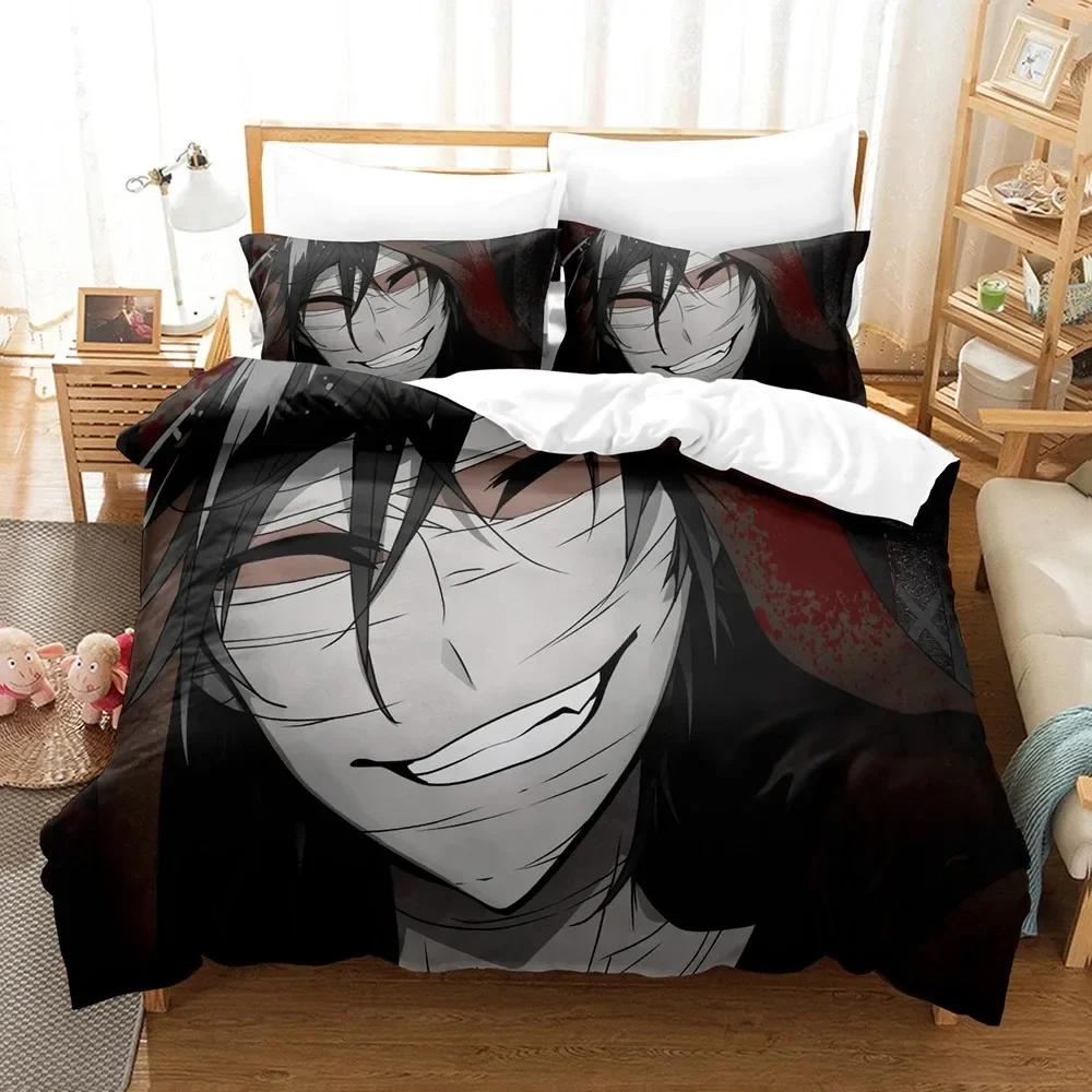 

Angels of Death Bedding Set Anime Ray Isaac Foster Bed Printed With Pillowcase Duvet Cover Soft Single Double Queen King Size EU Single(135*200cm)3pcs