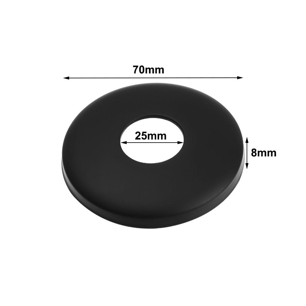 Black Shower Faucet Cover Chrome Finish Shower Arm Flange New Flange Cover Plate