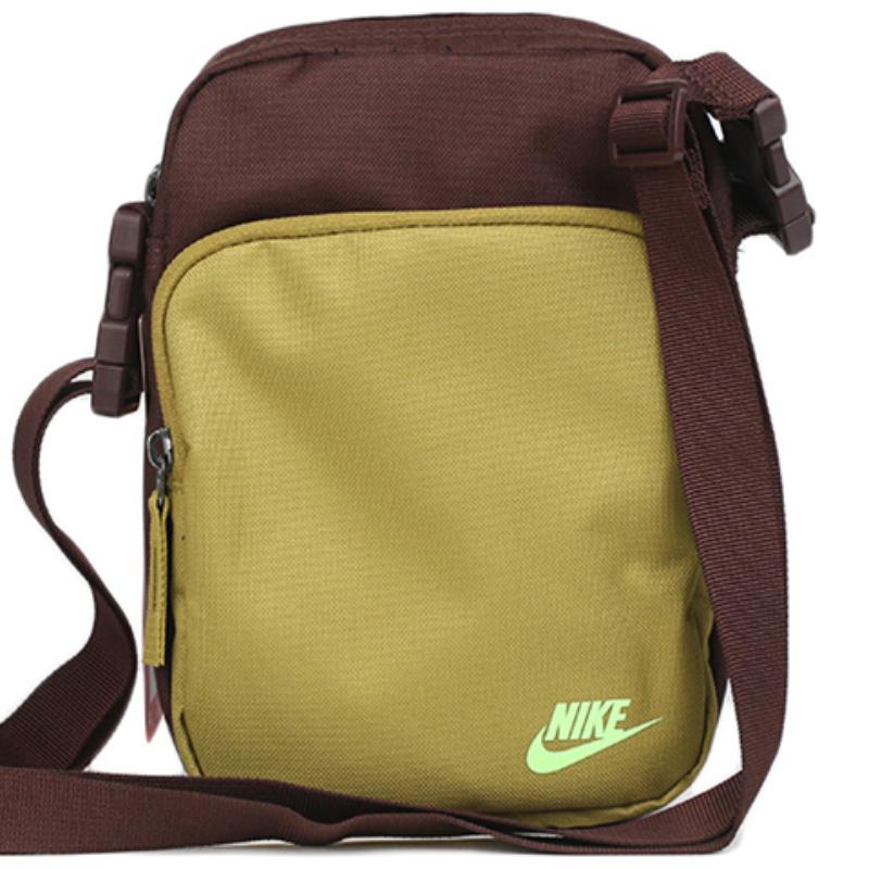 Nike Heritage Polyester Shoulder Bag, Crossbody Bag Regular Unisex Yellow Casual BA5898-220