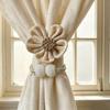 2PCS Adjustable Curtain Tie Strap Creative Curtain Buckle Gauze Curtain Binding Rope  Home Decor