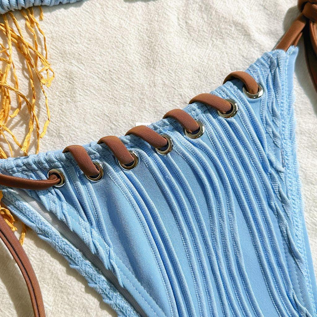 2025 European & American Sweet Personality Split Bikini Swimwear