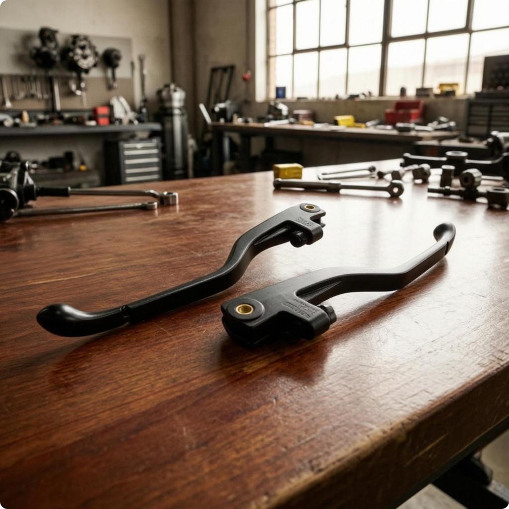 Motorcycle Brake and Clutch Levers Direct Replacement Curved