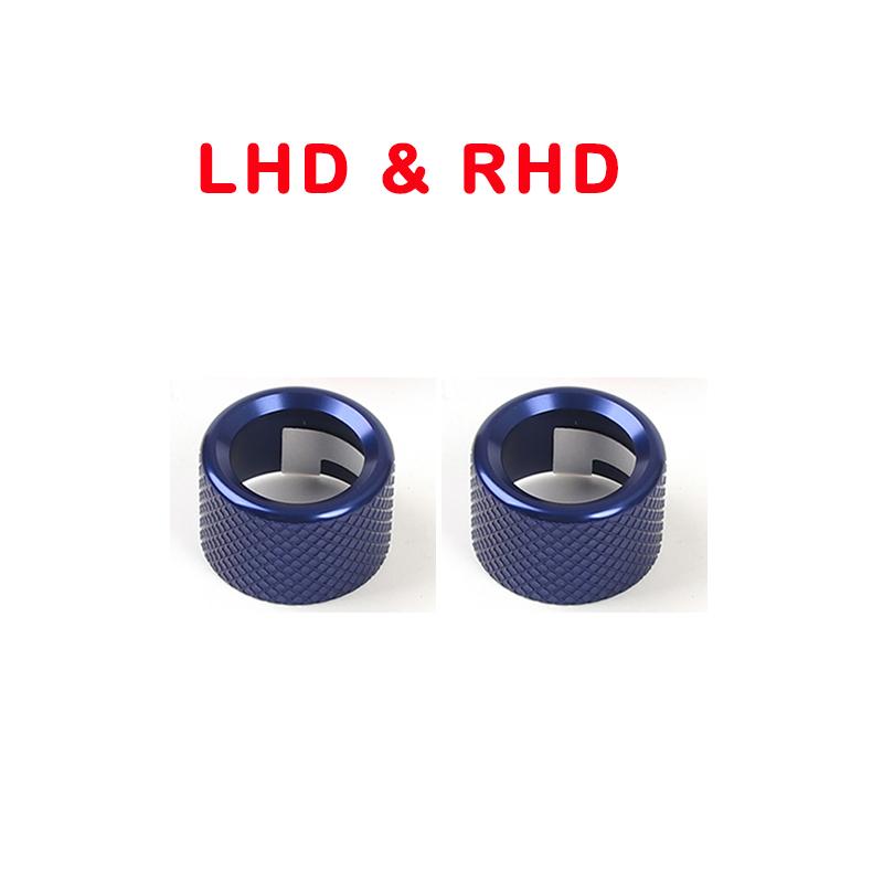 Car Interior Fittings Air Conditioner Knob Cover Audio Rotation Cover Trim Aluminum Alloy Material For Hyundai IONIQ 9 LHD/RHD