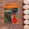 Vintage Tin Sign - Home Is Where the Chickens Are - Metal Signs Funny for Farmhouse Decor - Metal Wall Art for Chicken Coop