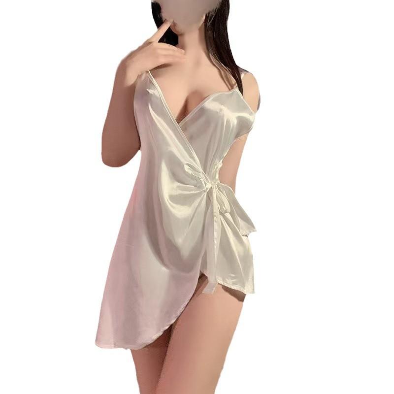 Sexy temperament lace-up suspenders V-neck irregular temptation pure desire erotic underwear