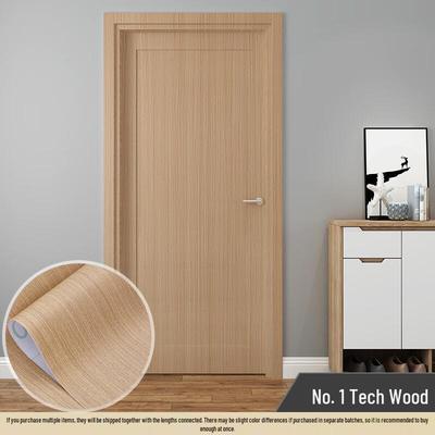 OIMG Self-Adhesive Straight Wood Grain Wardrobe Sticker