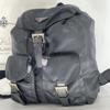 PRADA Rucksuck Backpack Daypack Tessuto Nylon Leather Silver Hardware Black Women's Triangle Logo Plate