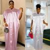 African Women's Plus Size Dress: Middle Eastern Islamic Ethnic Style Robe