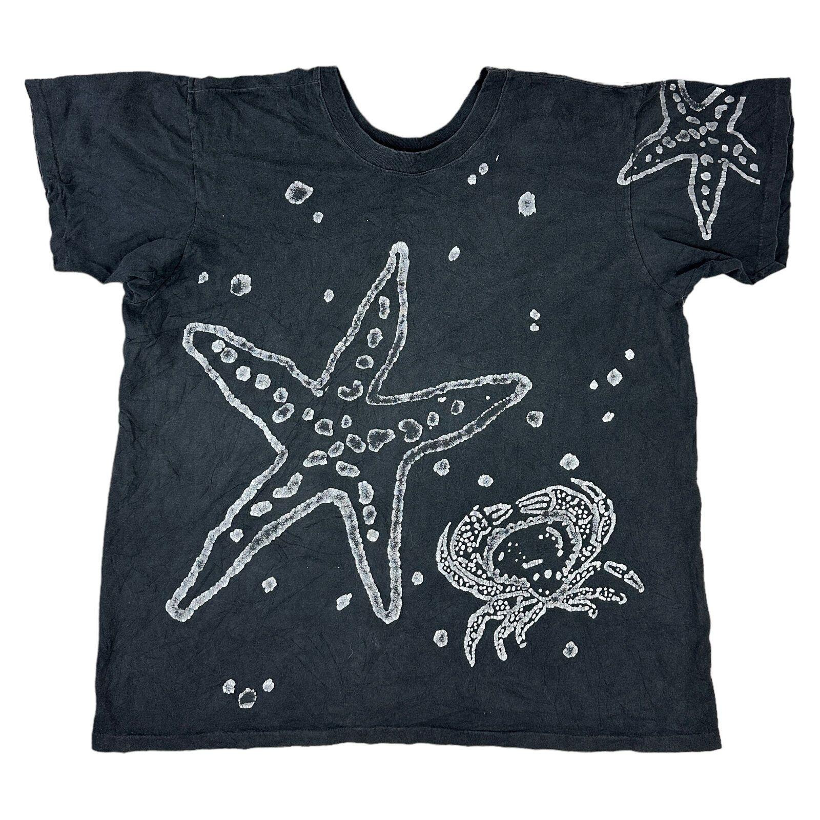 

Vintage 90s USA Single Stitch T-Shirt Mens Womens Tees Top Graphic Print Black Mens One Size S