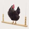 1pc-Swing Toy Wooden Bead Suspension Bridge Durable Wooden Bracket for Climbing Swinging and Training Hens and Birds
