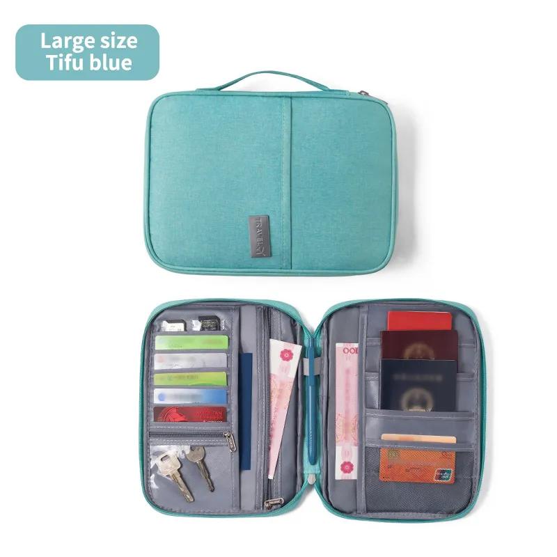 1PC Portable Travel Plane Bag Waterproof High Quality Business Passport Bag Multi-functional Cationic Document Storage