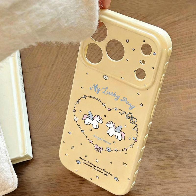 

Heart-Shaped Horse Side Phone Case for iPhone 17 Pro Max/16/15/14 Plus iPhone 14