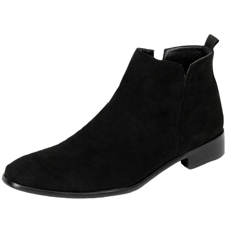 Men's Boots Large Size Chelsea Boots Side Zipper Men's Shoes Fashion European and American Men's Short Boots Ankle Boots