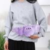 Waist Bag Plush Stuffed Bat Purse with Card Slots Squeaky