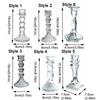 Transparent Glass Candle Holder Romantic Clear Glass Candlestick  Table Centerpiece