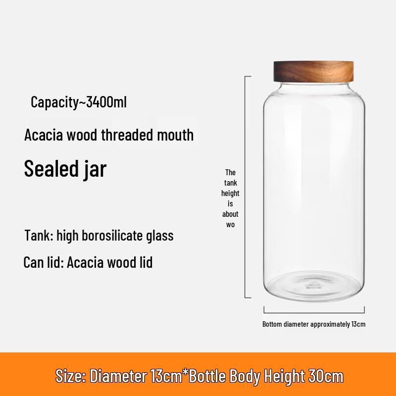 

Zhishi High Borosilicate Glass Storage Jar