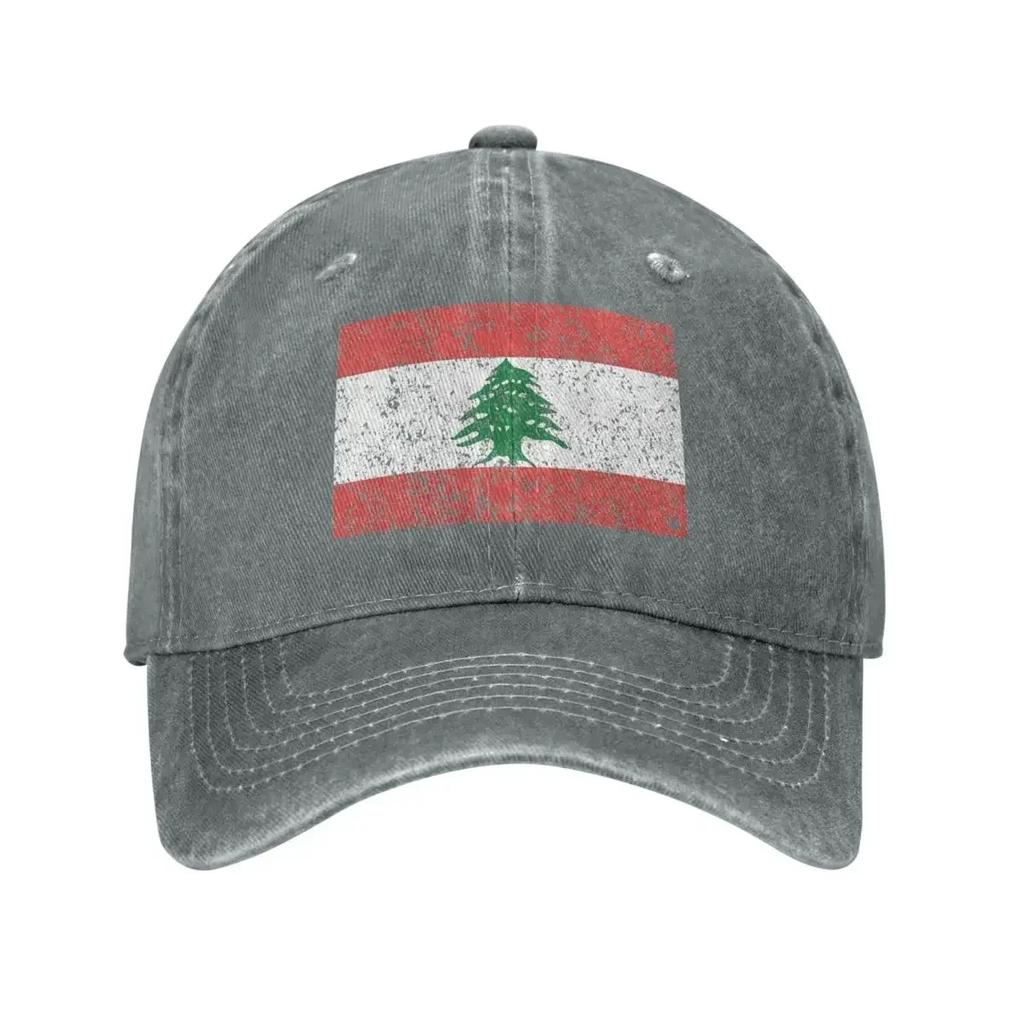 Lebanon Flag Baseball Cap Vintage Distressed Washed Snapback Hat for Unisex Women Outdoor Summer Adjustable Fit Caps Hat
