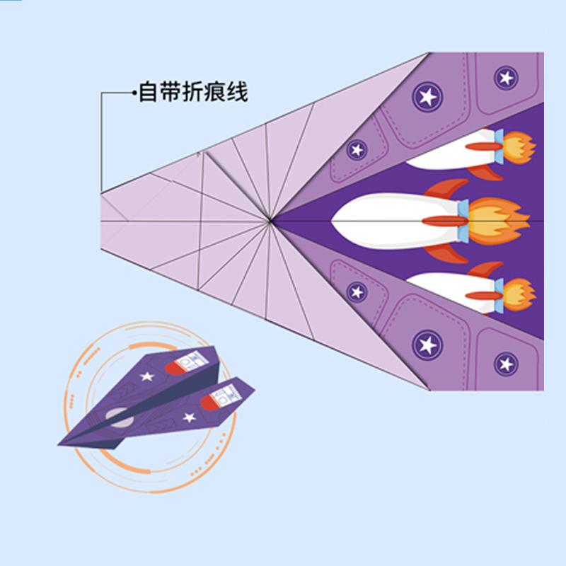36 Pages Children Creative Origami Paper Planes Folding DIY Parent-child Full Color Handicraft Toy Aircraft Educational Toy
