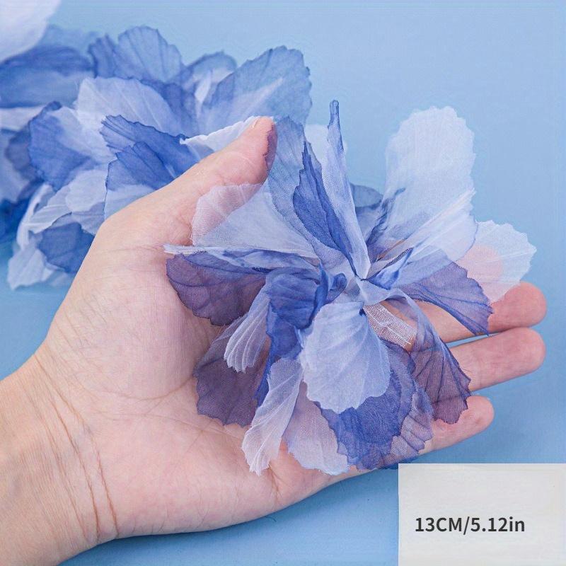 5PCS Lace Three-dimensional Gradient Rendering Eugenia DIY Handmade Floral Clothing Shoes Hats Headgear Cake Accessories Chiffon