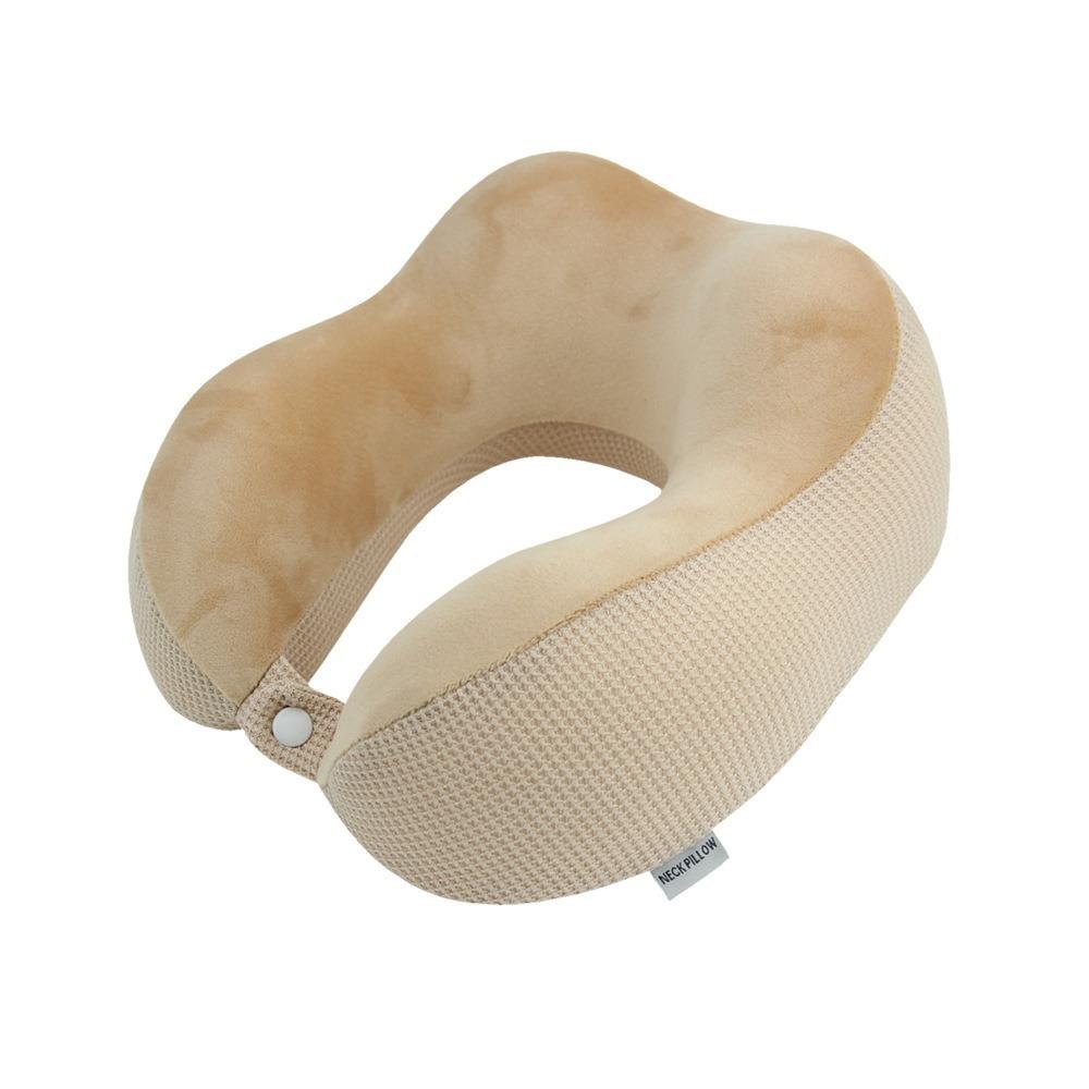 Slow Rebound U-shaped Pillow Soft Neck Support Durable Travel Pillow  Car