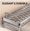 Premium Stainless Steel Pull Out Dish Rack Kitchen Cabinet Drawer Bowl Plate Drying Multi Size Storage Organizer