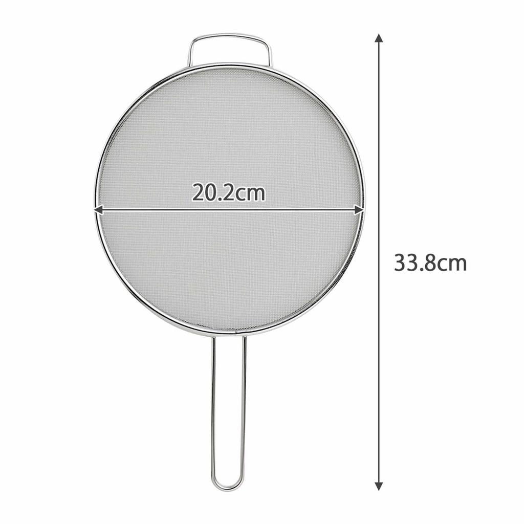 Shimomura Kikaku Meister-Sieb im Geschirrspüler Robust Fein zum Abtropfen 20 cm Gesamt für Süßes Püree Edelstahl Japan 20083 Sieb, [Hergestellt Japan] Sicher,