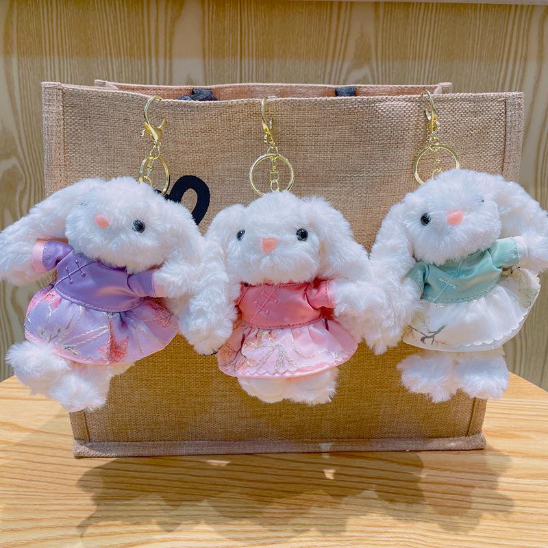 Cheongsam, Little Rabbit, Plush Toy, Keychain, Pendant, Bag, Pendant, Doll