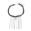 Vintage Heart-shaped Choker Irregular Multilayer Tassel Zircon Stacking Chain Jewelry Accessories
