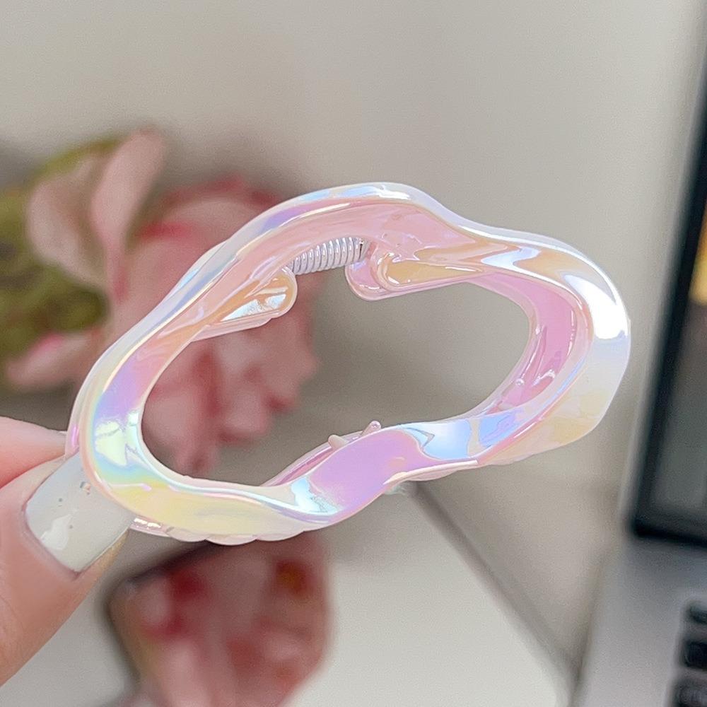 

Illusory Color Gradient Hair Claw Sweet Mini Hair Crab Clip Vintage Cloud Shape Hair Claw Daily Style7
