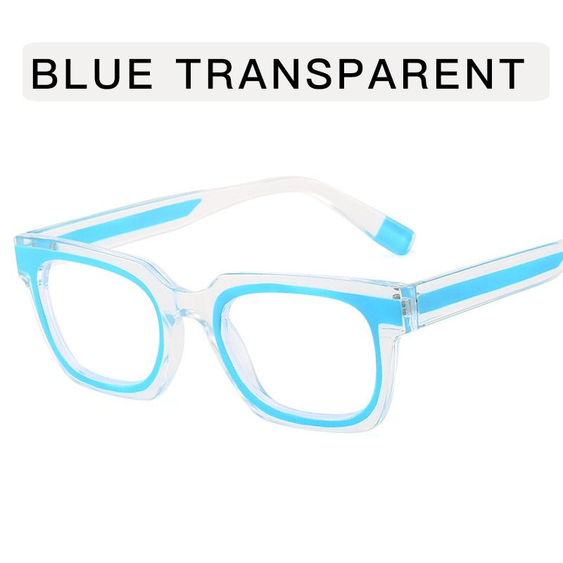 

Квадратная форма Мужская оправа для очков Лоскутный цвет Стильные женские оправы для очков Винтажные Анти-синий свет Мужские очки