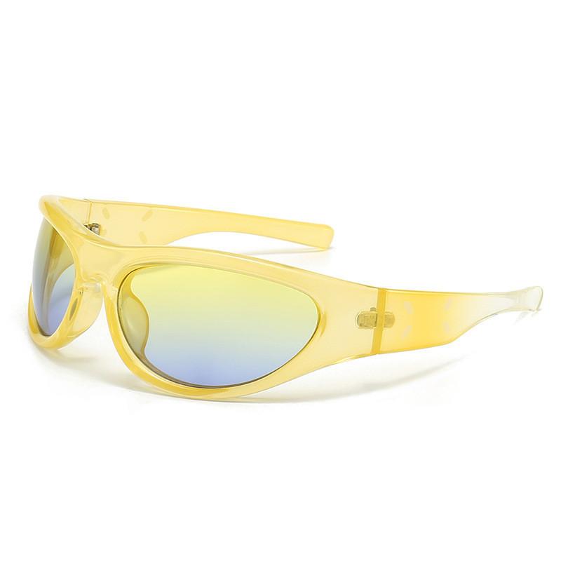 

Y2k Retro Chic Oval Frame Sunglasses For Men Women Uv400 Mm003 Black Tea Lens StyleD