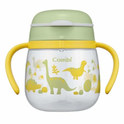 Combi Rakumug First Cup, Dinosaur, Green, 240ml