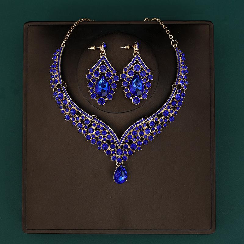 Set di Collana e Orecchini alla Moda in Stile Coreano: Accessori Perfetti per Matrimonio Sposa