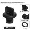1 Set Pool Pump Drain Plug with Seal Rings Replacement Plastic Texture for Filter Pumps and Water Purification Systems