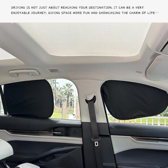 2/4Pcs Car Window Shades UV Rays Sun Protection Heat Blocking Privacy Protection Universal SUV Truck Automotive Front Rear Window Glass Sun Shield