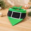 Holiday Pet Neckwear, Soft Christmas Neckerchief Cartoon Printed Dog Scarf Collar for Picture Days, Party Wear and Seasonal Style