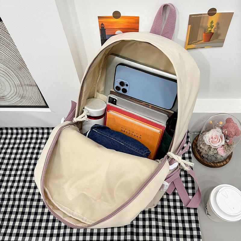 Large Women's Cute Japanese Style Backpack, Korean-Inspired, Versatile for Middle School Students