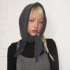 Thick Warm Triangle Scarf Soft Texture Mini Shawl Wrap Knit Hair Band Knit Headscarf  Urban Women