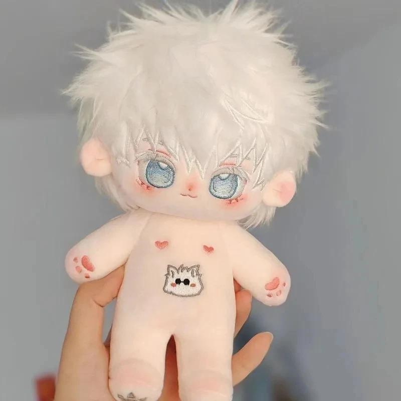 Jujutsu Kaisen Gojo Satoru 20cm Anime Cartoon Short Plush Body doll Plushies Xmas Gift Handsome Cotton Figures Pillow