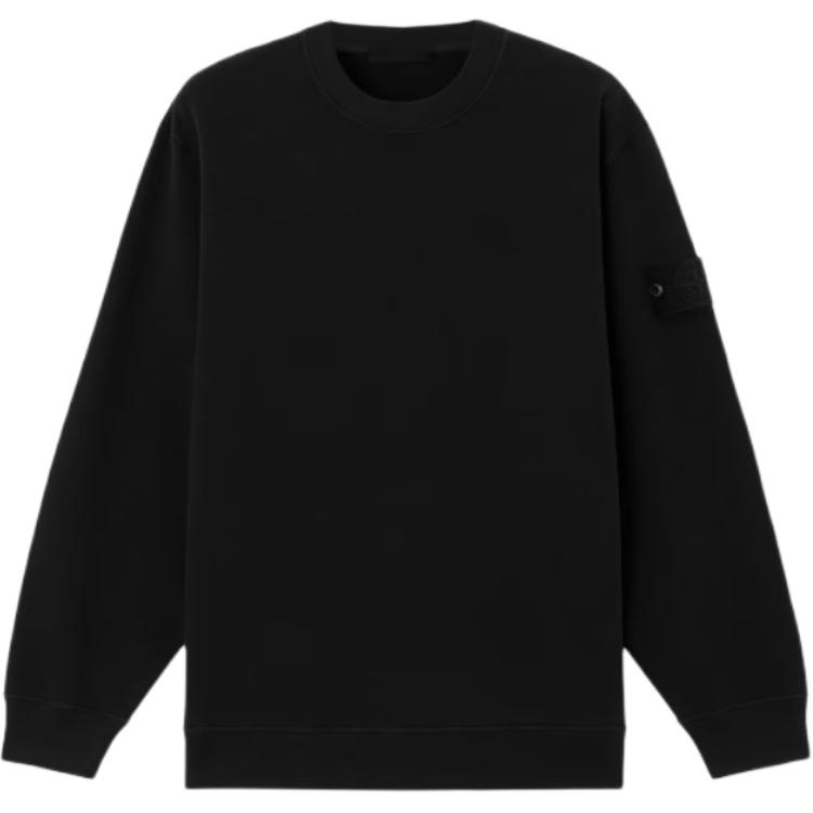 

Stone Island Ghost Series Fw25 Светшот з ребристим коміром, логотипом на лівому рукаві, приталеного крою, повсякденний, зручний, чоловічий світшот K2S156100069S0F28-V0029 M