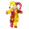 Poseable Western Clown Doll Handmade Ceramic Clown Figure with Festival Theme Costume Collectible Clown Home Decoration