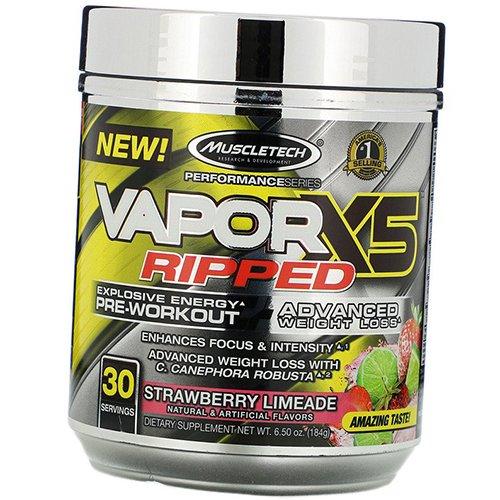 Pre-workout Complex, VaporX5 Ripped, Muscle Tech  184g Strawberry-lime (11098012)