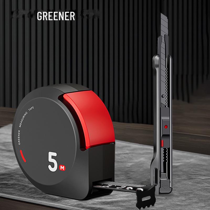 Bandă de măsurare de înaltă precizie rezistentă la uzură Green Forest - 3m/5m Mini, design anti-tăiere