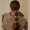 New Metal Irregular Golden Color Hair Bands Elastic Fashion Scrunchies Hair Rope Headbands Women Girls Hair Accessories