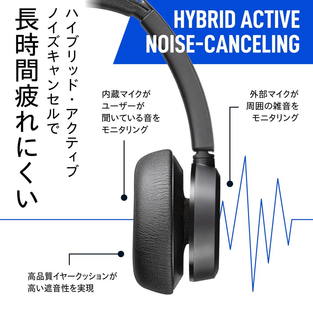 Poly Voyager Focus 2 Wireless Headset, Active Noise Cancellation, Genuine Japanese Product, A58JCAA#AC3