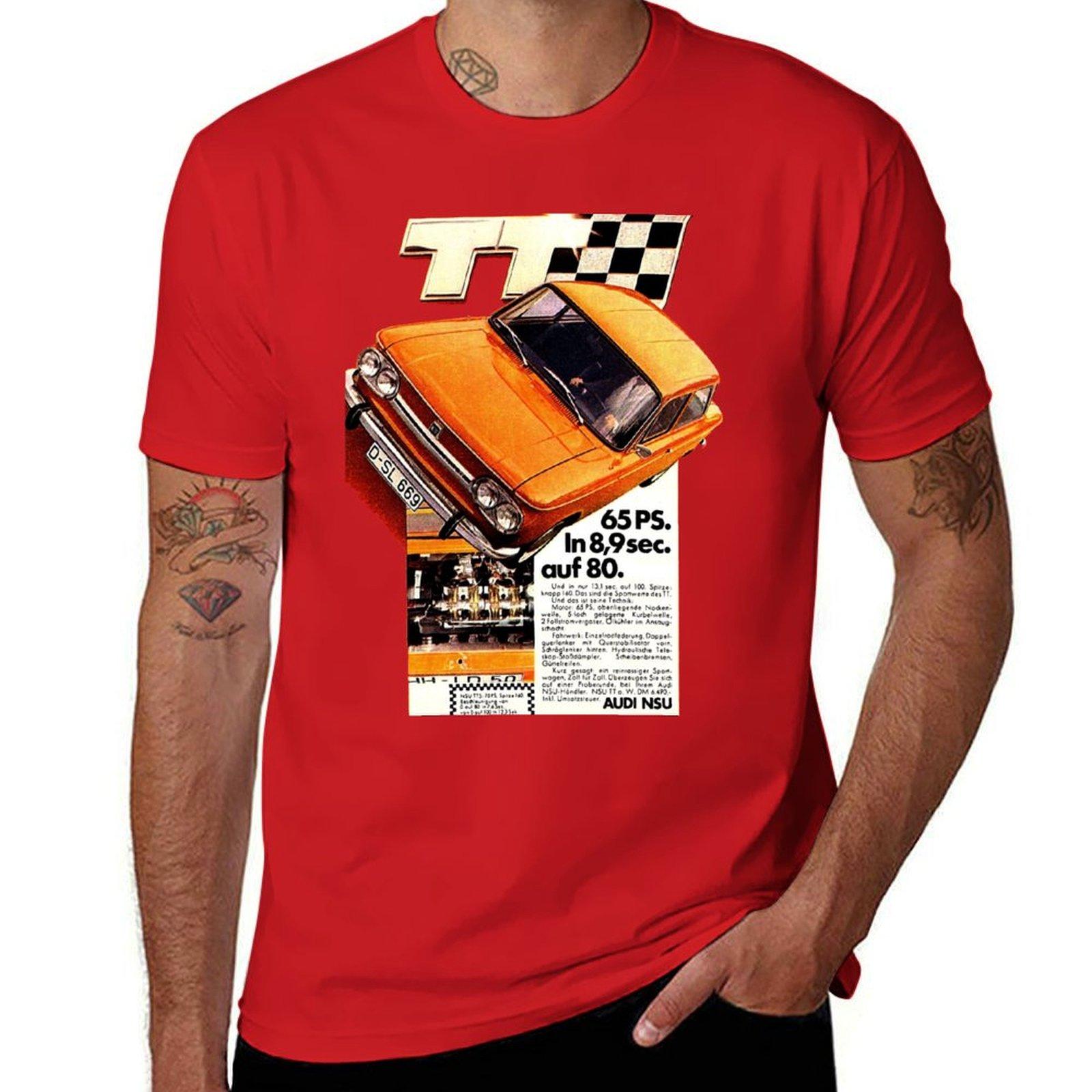 

NSU PRINZ TT - ADVERT T-Shirt oversized summer clothes blanks t shirts for men cotton M