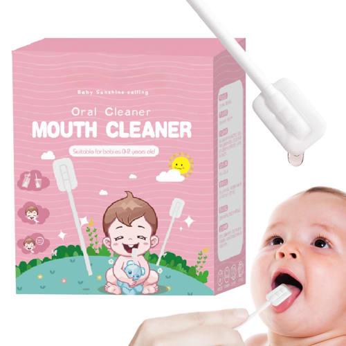 

Baby Oral Cleaner | 30-Piece Tongue Cleaner Skim Gauze | Portable Oral Tongue Gauze Gum Cleaner, Flexible Toothbrush Tongue Cleaner for Baby s Tongue,