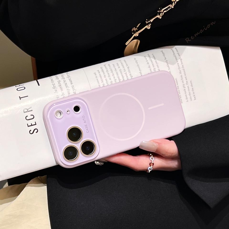 Nuova Cover per Telefono in Silicone Liquido con Finestra Grande Per Per Iphone 12 13 16 17 Pro Max Air 16Pro 17Pro Cover Protettiva Morbida Ufficiale